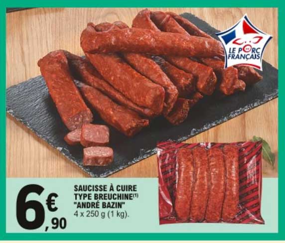 saucisse à cuire type breuchine andré bazin
