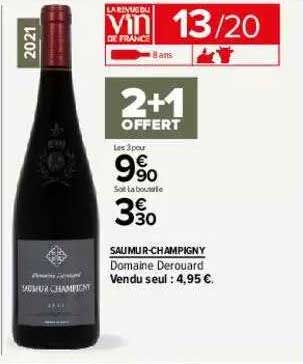 saumur-champigny domaine derouard 2+1 offert