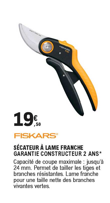 sécateur à lame franche fiskars