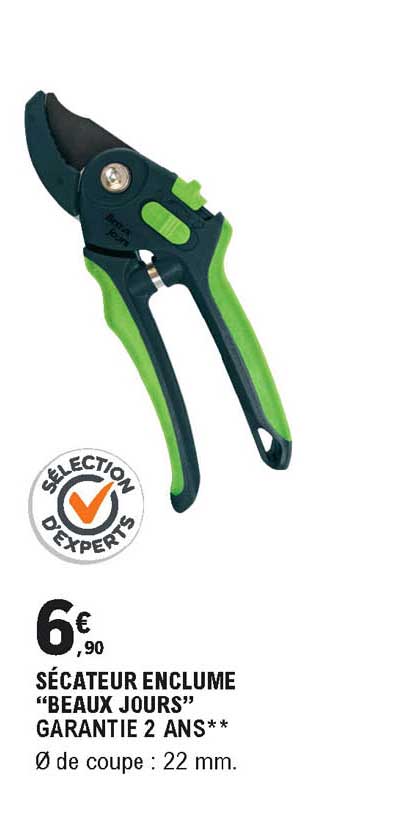 sécateur enclume beaux jours