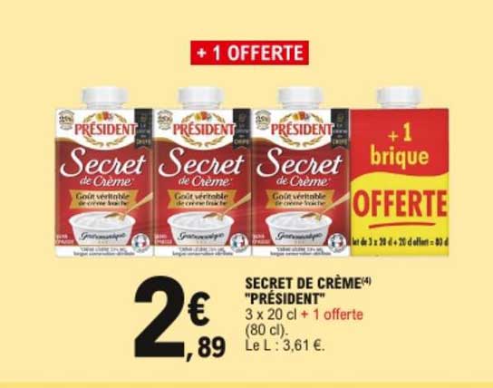 Secret De Crème Président