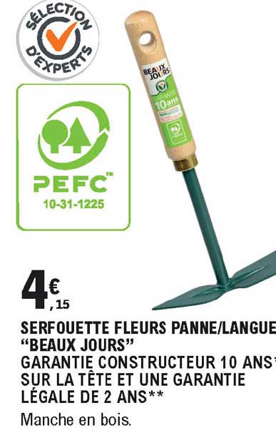 serfouette fleurs panne langue beaux jours