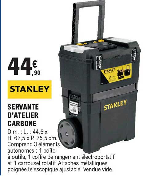 servante d'atelier carbone stanley