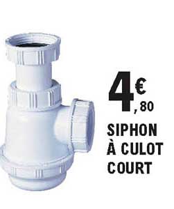 siphon à culot court