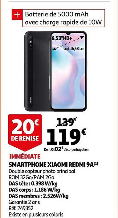 smartphone xaiomi remdi 9a