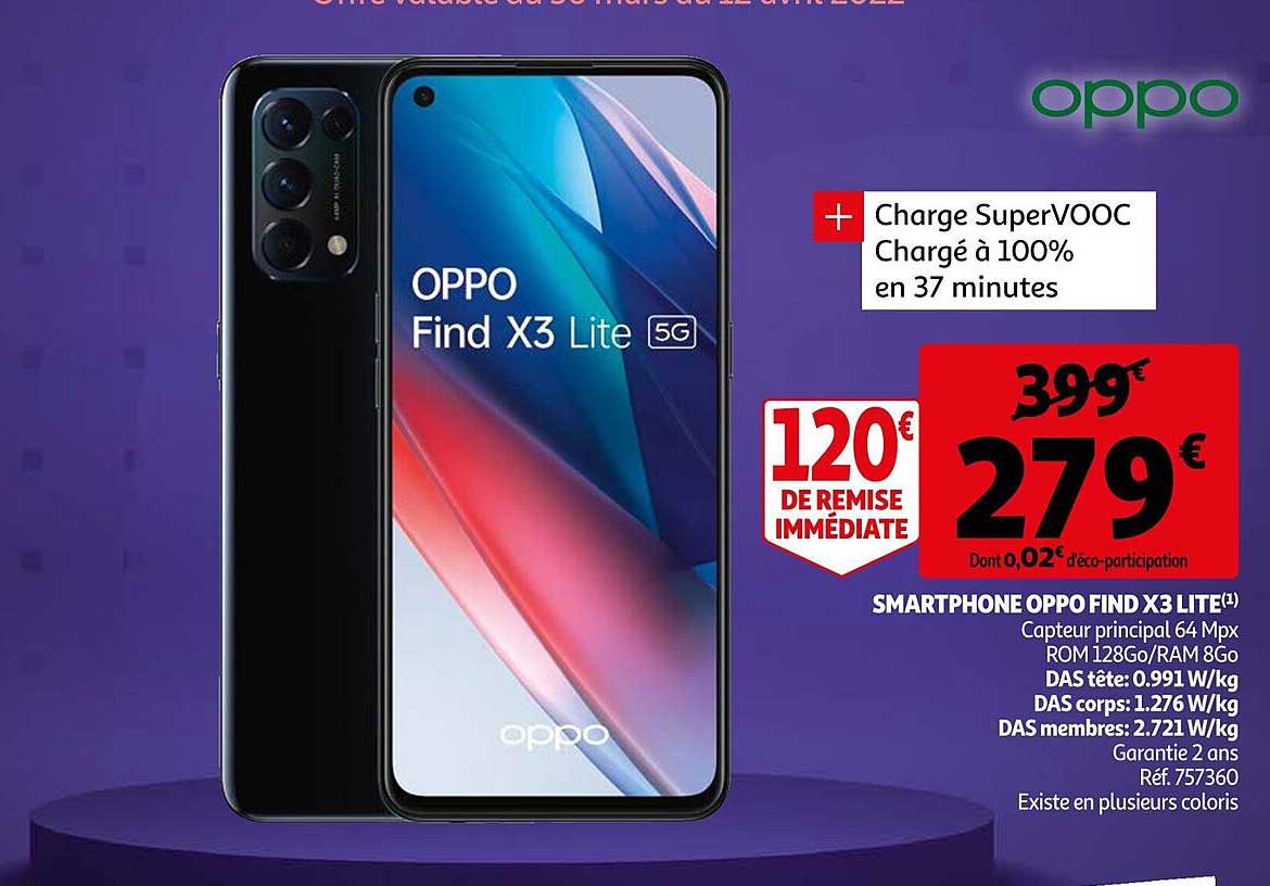 smartphone opoo find x3 lite