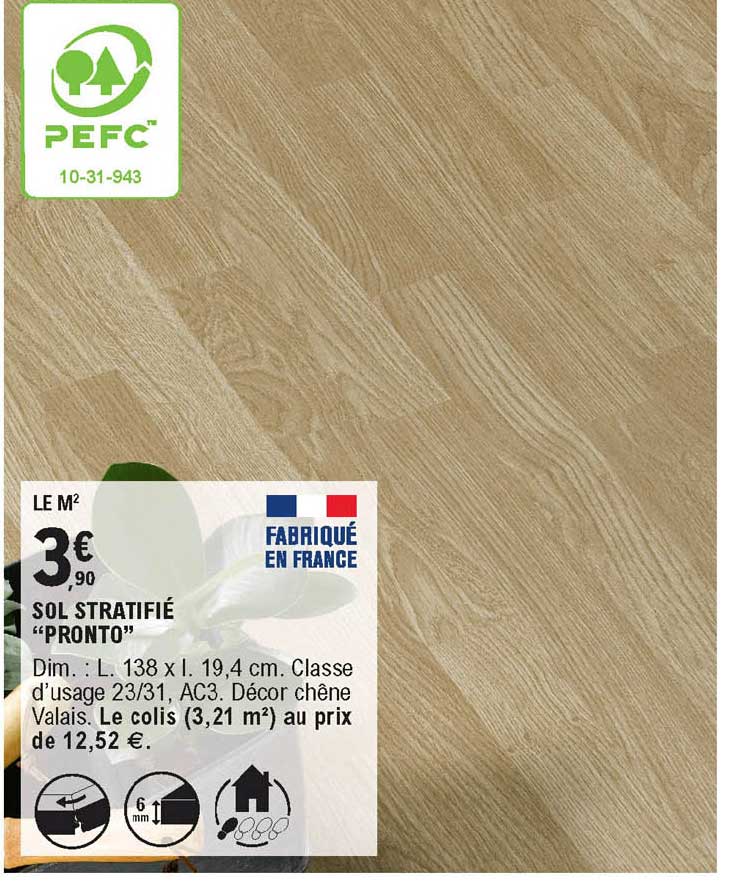 sol stratifié pronto