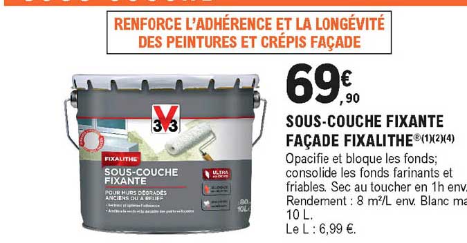 sous-couche fixante façade fixalithe