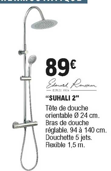 suhali 2 edouard rousseau tête de douche