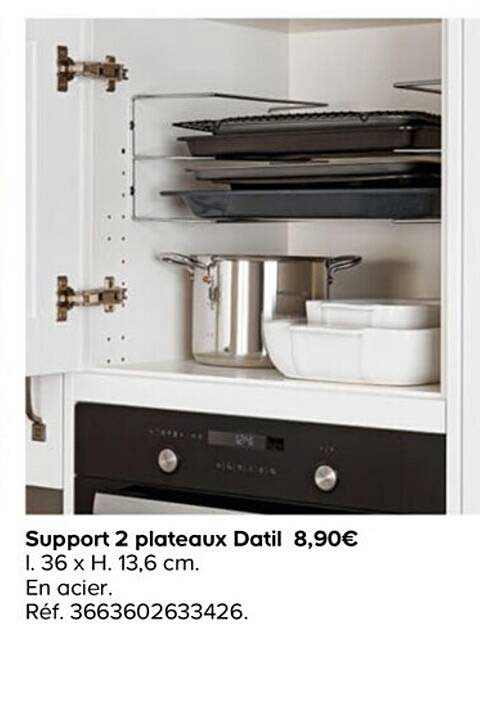 support 2 plateaux datil