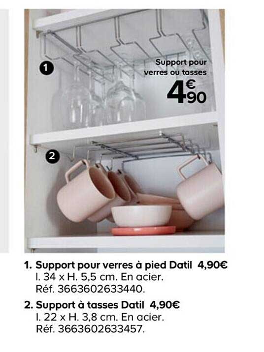 support pour verres à pied datil support à tasses datil
