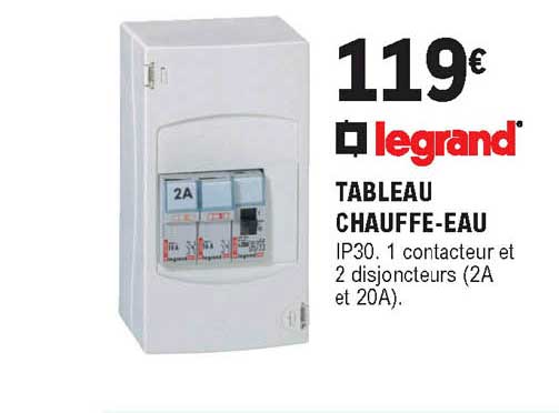 tableau chauffe-eau legrand