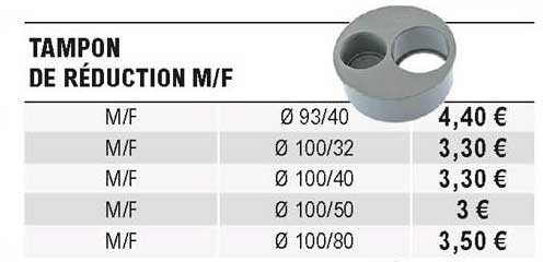 tampon réduction m-f