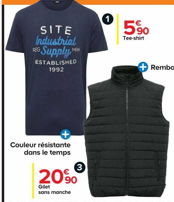 tee-shirt ou gilet sans manche