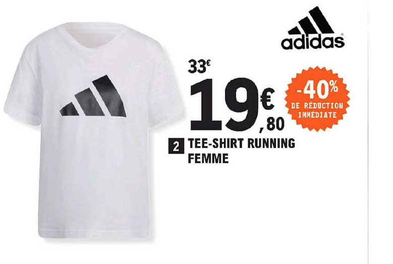 tee-shirt running femme adidas
