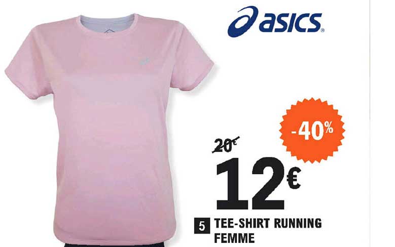 tee-shirt running femme asics