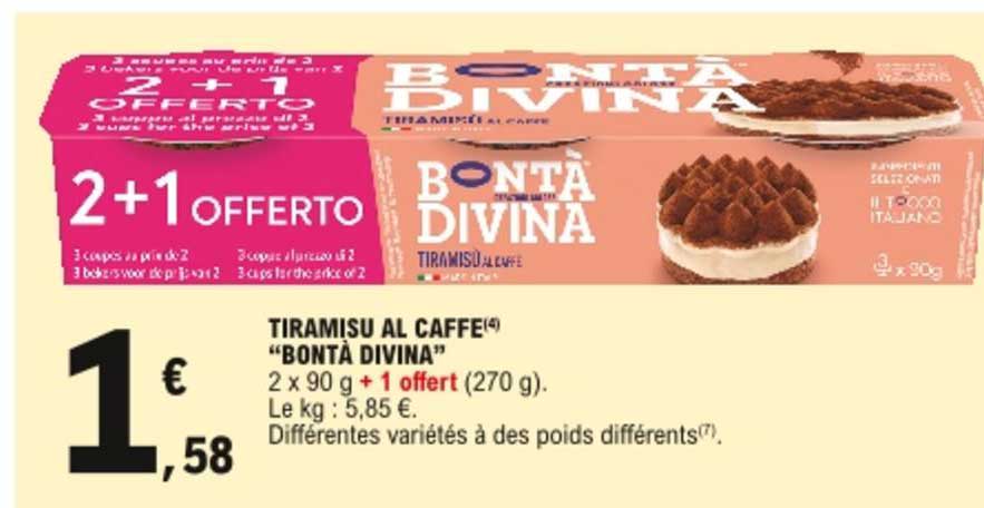 tiramisu al caffe bontà divina
