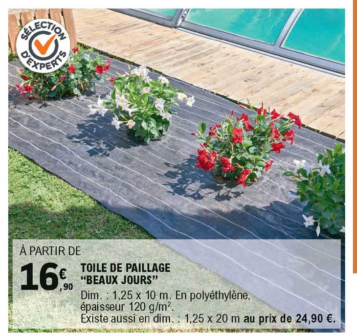 toile de paillage beaux jours