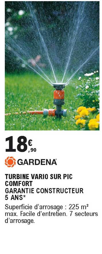 turbine vario sur pic comfort gardena