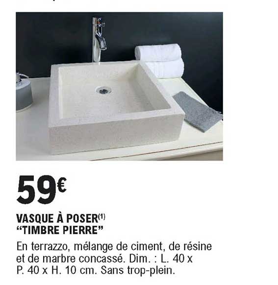 Vasque à Poser "timbre Pierre"