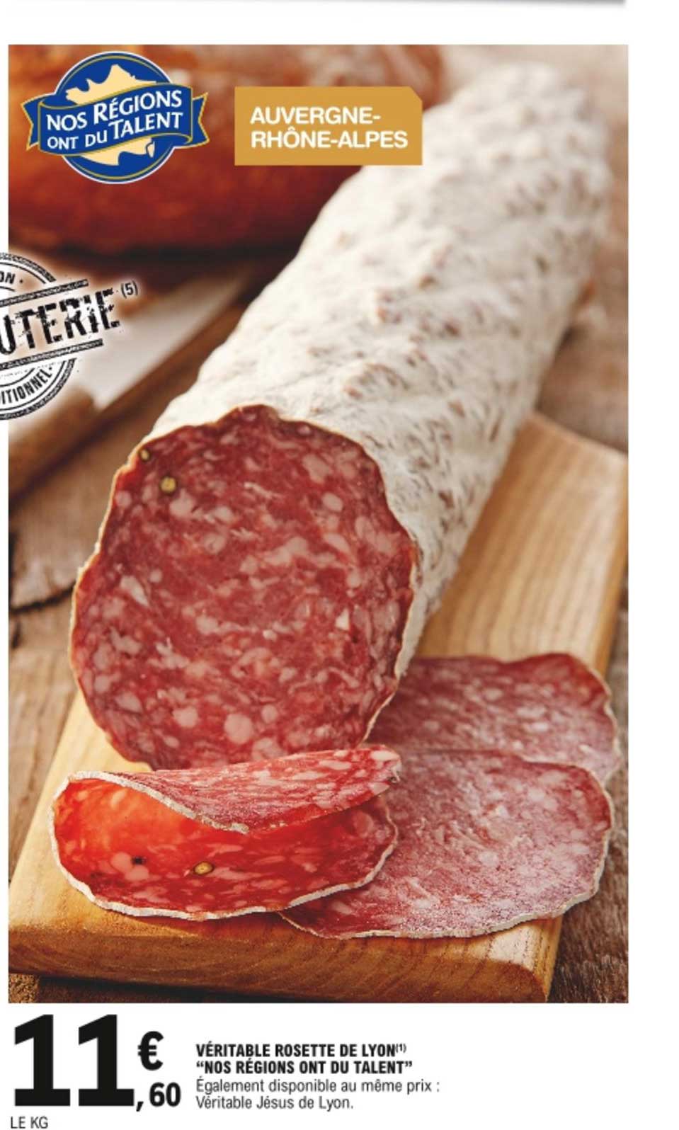 véritable rosette de lyon nos régions ont du talent