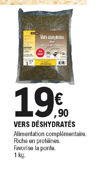vers déshydratés