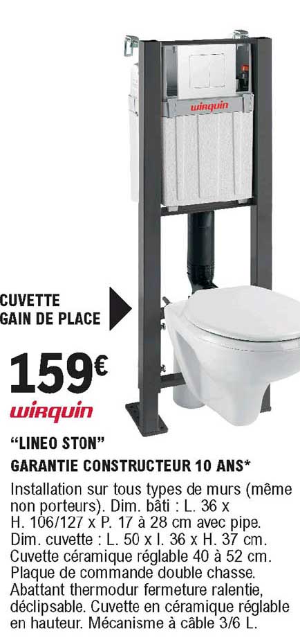 wirquin "lineo ston" garantie constructeur 10 ans