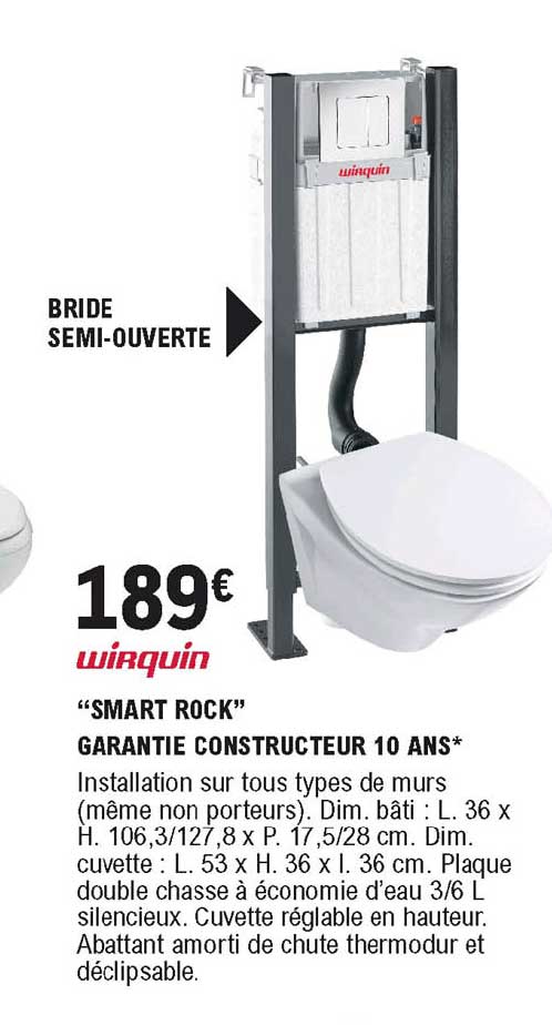 wirquin "smart rock" garantie constructeur 10 ans
