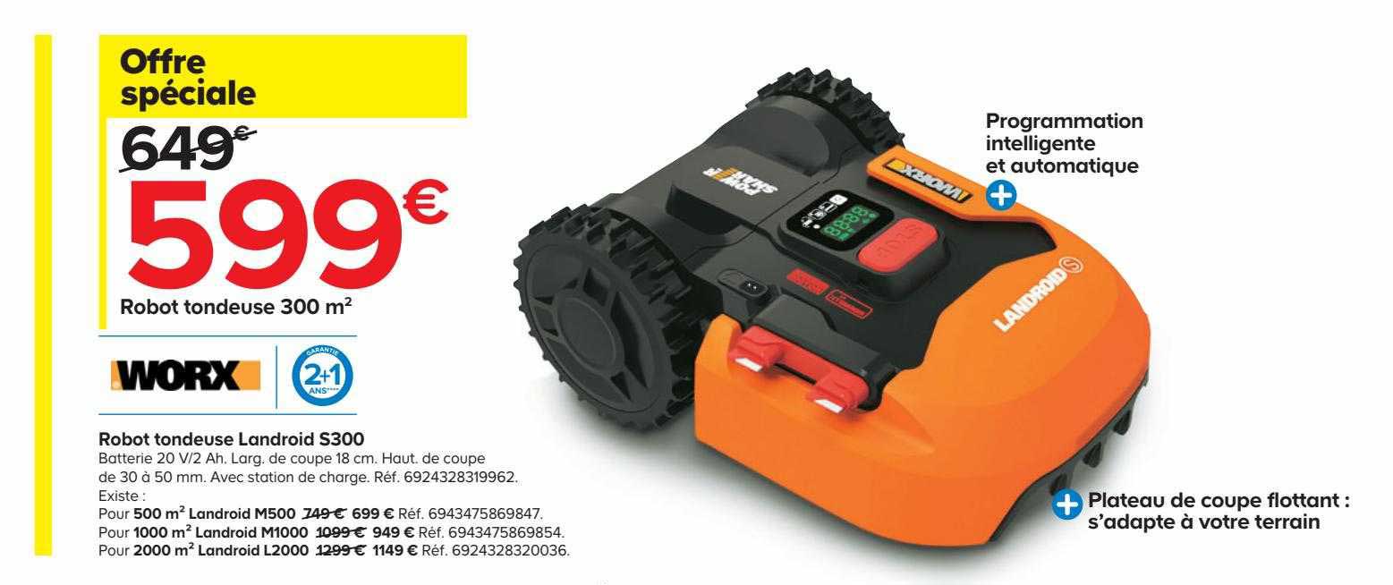 worx robot tondeuse landroid s300