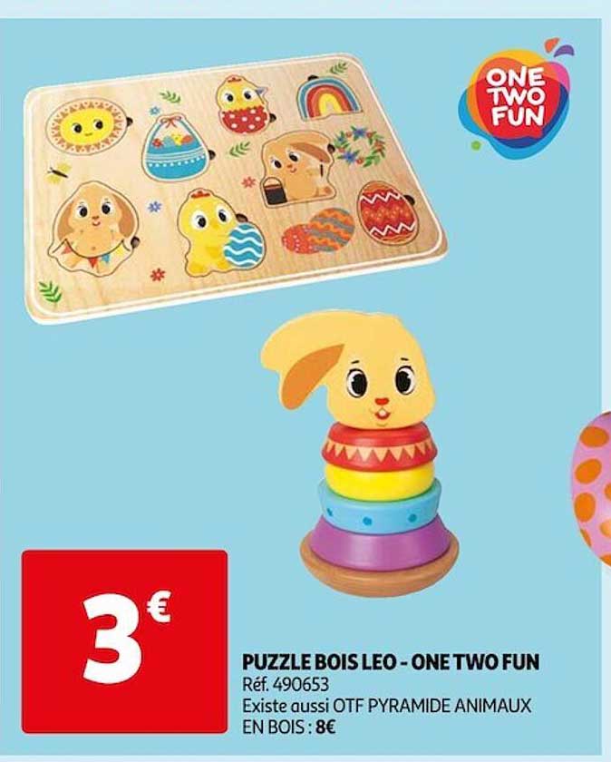 puzzle bois léo - one two fun