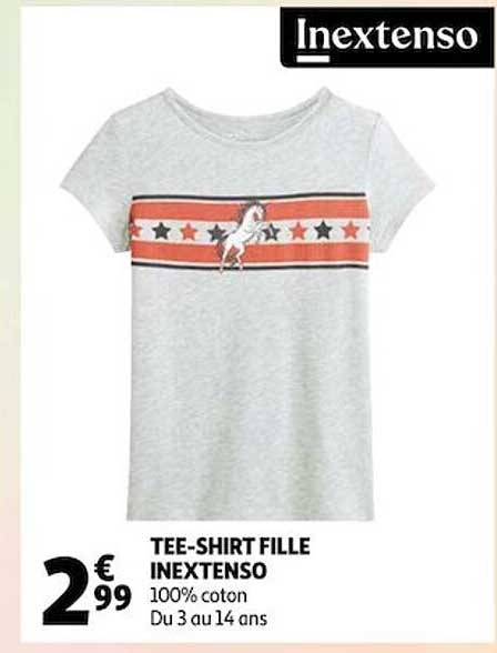 tee-shirt fille inextenso