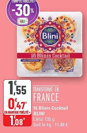 16 Blinis Cocktail Blini