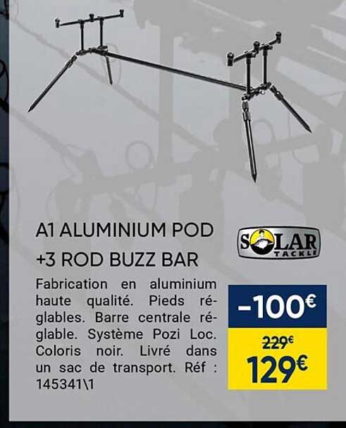 a1 aluminium pod +3 rod buzz bar solar