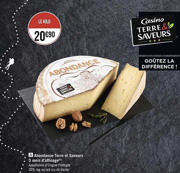 abondance terre et saveurs 5 mois d'affinage