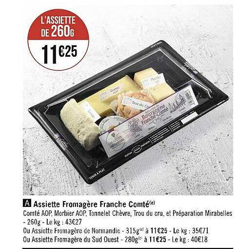 assiette fromagère franche comté