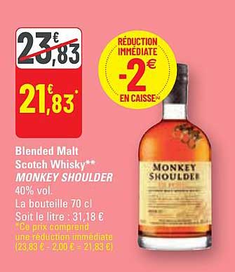 Blended Malt Scotch Whisky Monkey Shoulder