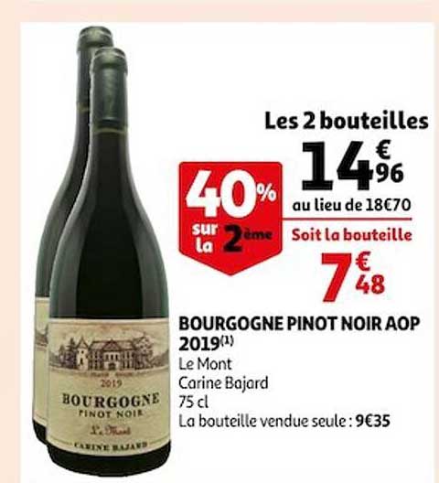 bourgogne pinot noir aop 2019