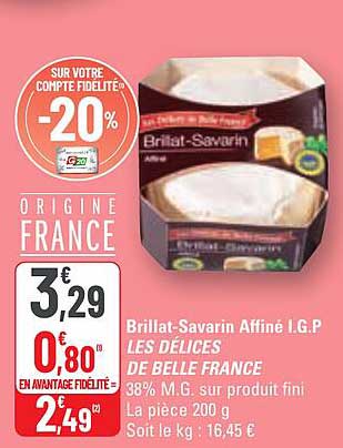 brillat-savarin affiné i.g.. les délices de belle france