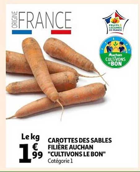 carottes des sables filière auchan "cultivons le bon"