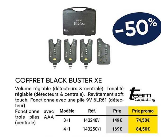 coffret black buster xe team carpfishing