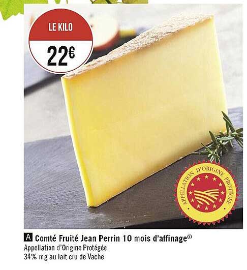comté fruité jean perrin 10 mois d'affinage