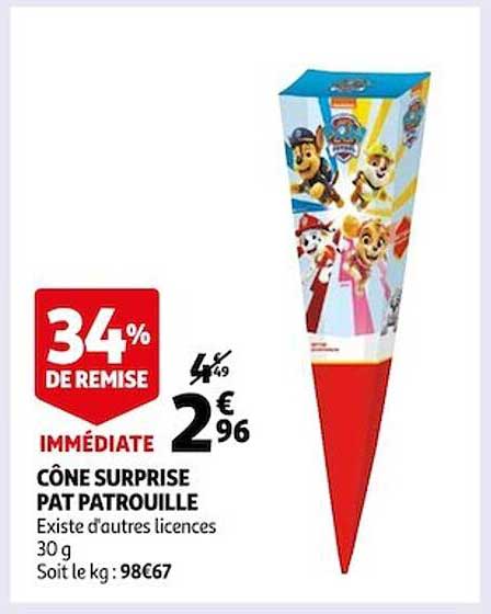 cône surprise pat patrouille