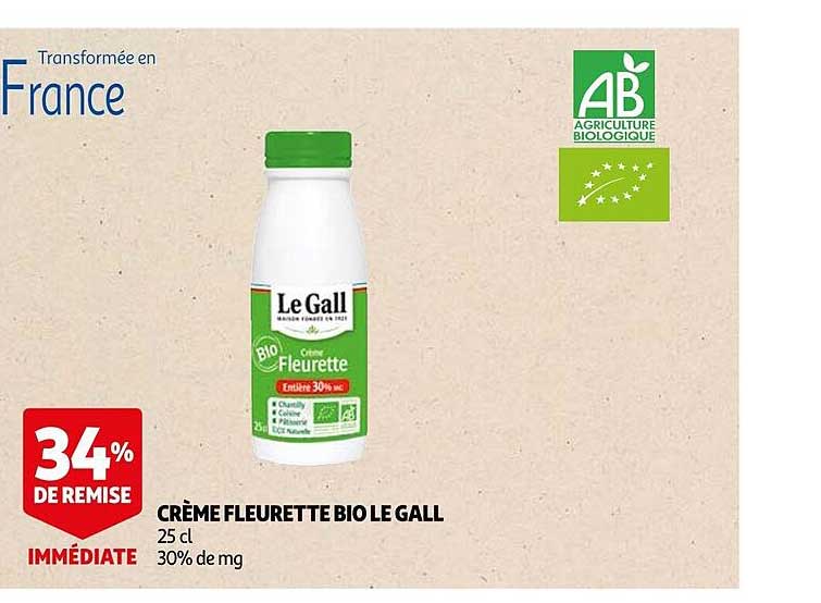 crème fleurette bio le gall