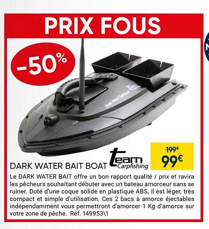 dark water bait boat team carpfishing