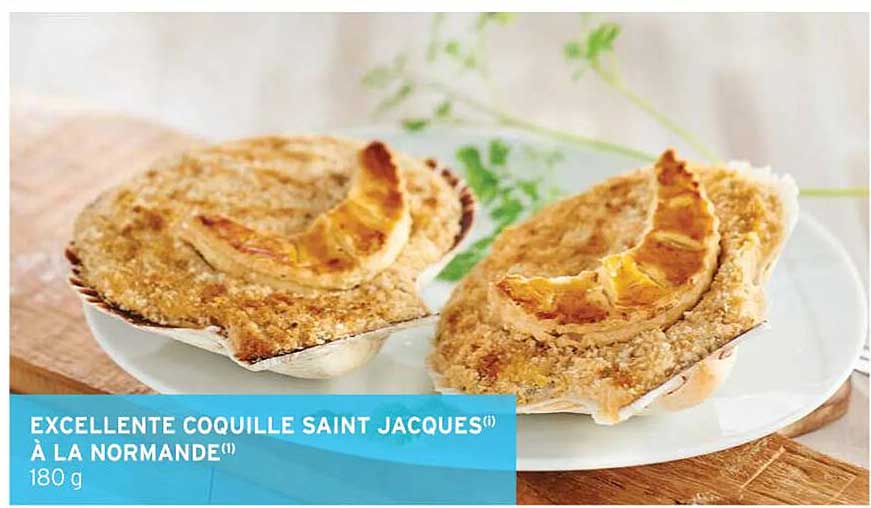 Excellent Coquille Saint Jacques à La Normande