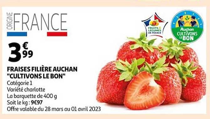 fraise filière auchan "cultivons le bon"