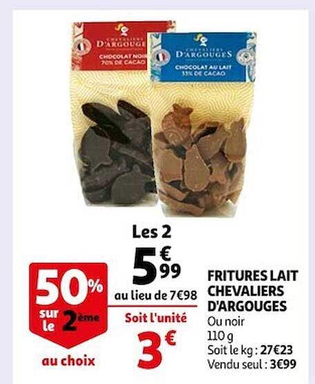 fritures lait chevaliers d'argouges