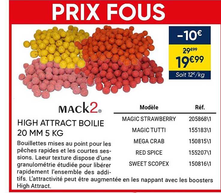 High Attract Boilie 20 Mm 5 Kg Mack2