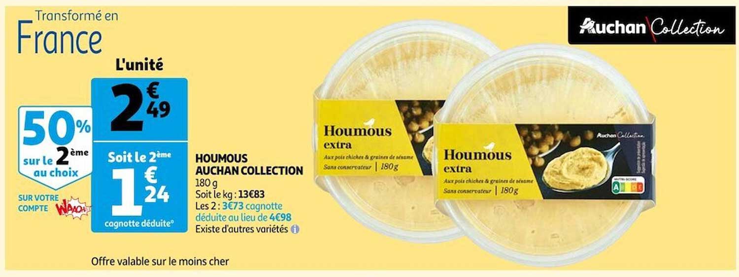 Houmous Auchan Collection