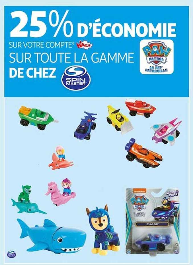 la gamme paw patrol de chez spin master